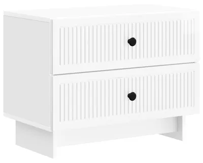 Obrázok produktu pre Nočný stolík Biela s vysokým leskom 62 x 34,5 x 47,5 cm