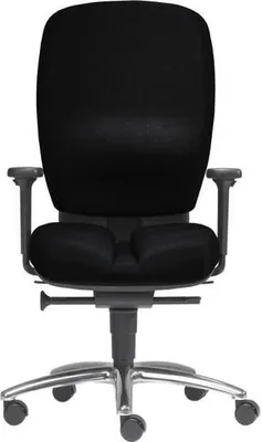 Produktbild von Büro-Drehstuhl Mister Office mit Armlehnen Alu-Fußkreuz schwarz