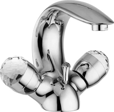 Produktbild von Luxus Bad Zubehör - Jugendstil Retro Waschtisch Armatur Einlochbatterie Serie Cristallo -  Italy