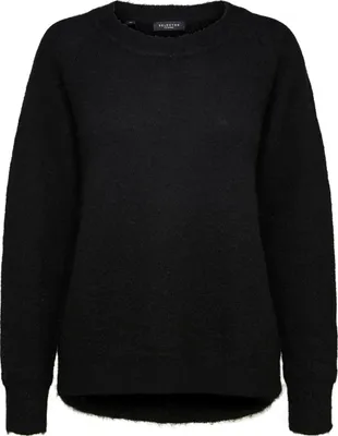 Produktbild von SELECTED FEMME Damen SELECTED Feinstrick Wollpullover Rundhals Strickpullover SLFLULU Größe: XL