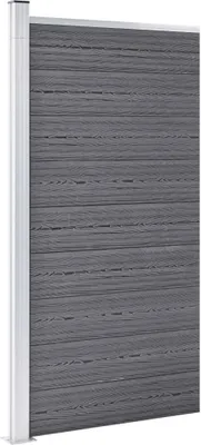 Produktbild von vidaXL Zaunelement WPC 95x186 cm Grau