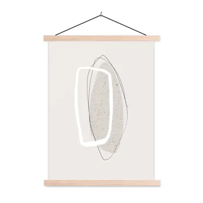 Produktbild von MuchoWow® Textilposter Pastell - Abstrakt - Design 60x80 cm mit holzfarbenen Rahmen - Wandbild