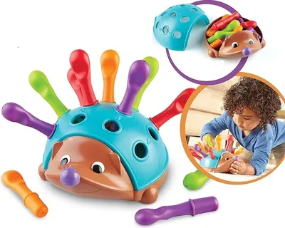 Produktbild von ABC BETTER TOYS® Igel Montessori Spielzeug Baby ab 1 Jahr, Motorikspielzeug Trainiert Auge Koordination Kleinkind Lernspielzeug Geschenke für Kinder