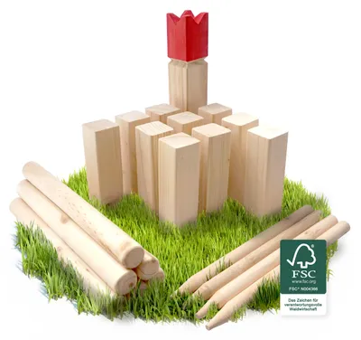 Produktbild von Ocean 5 Kubb Wikinger Spiel -  neuwertig