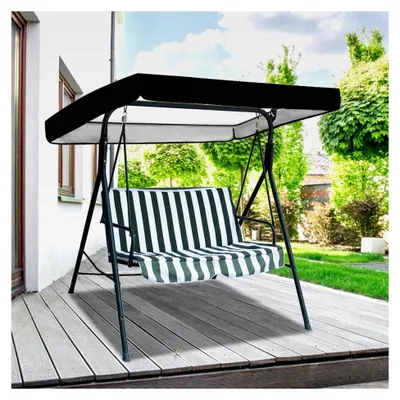 Produktbild von Schaukeldachbezug für Gartenmöbel - UV-beständiges Vordach, Sonnenschutz für Terrasse und Innenhof