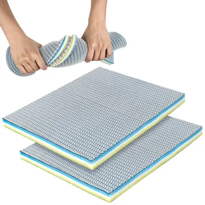 Produktbild von Filterwatte Aquarium Filtermatte Filtervlies - 9 Schichten - 40 x 30 x 2 cm - 2 Stück