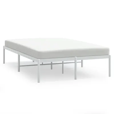 Zdjęcie produktu dla Metalowa Rama Łóżka, Biała, 135X190 Cm Lumarko!