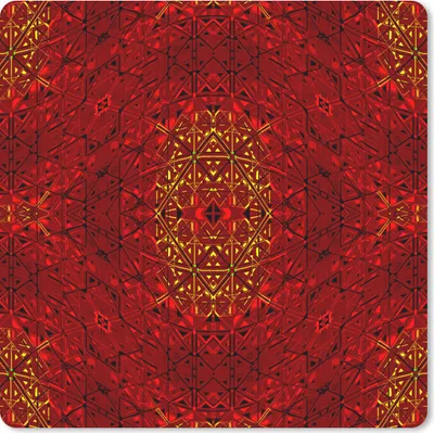 Produktbild von MuchoWow® Mauspad Mousepad Muster - Abstrakt - Rot 20x20 cm - Mousepads - Maus Mat - Pad - Mausunterlage - Desk Mat - Bureauartikeln