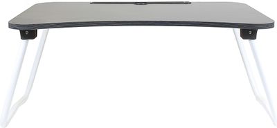 QUVIO Betttisch für Laptop - Tablet-Halter für Bett - Laptop-Halter für Bett - Bett-Tisch - Tablet-Halter - Schwarz