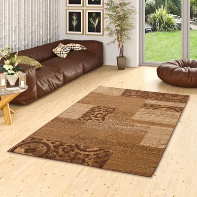 Produktbild von Teppich Trendline Patchwork Beige Braun, Größe:120x170 cm