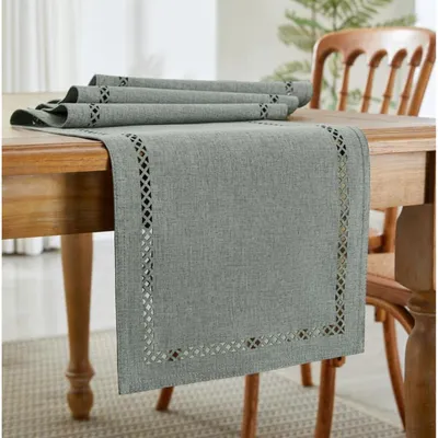 Obrázok produktu pre Moderná podložka pod jedlo, umývateľná, sivá, 33 x 275 cm, polyester