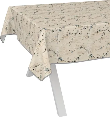 Produktbild von Tischdecke Vintage Kiev Beige 200x140cm mit Band-Kante Wachstuch abwaschbar