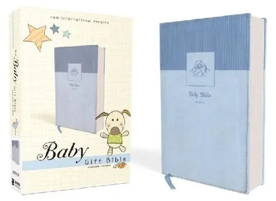 Produktbild von Niv, Baby Gift Bible, Holy Bible, Leathersoft, Blue, Red Letter, Comfort Print