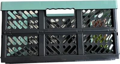 Produktbild von keeeper Profi-Klappbox ben Einkaufskorb Klappkörbchen 45l, 54x37x28cm Nordic Green