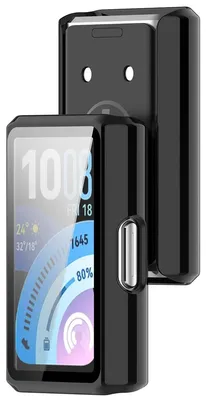 Produktbild von Schutzhülle mit Glas für Huawei Band 11 Pro, Bizon Case Watch Adamo, Schwarz