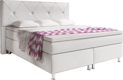 Produktbild von Inter Handels Boxspringbett Oxford, 180x200, Weiß