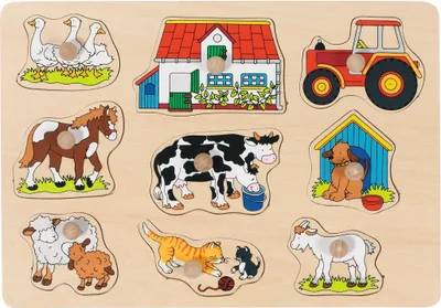 Produktbild von Goki 57908, 9 Stück(e), Bauernhof, 1 Jahr(e)