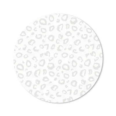 Produktbild von MuchoWow® Mauspad Mousepad Muster - Pantherdruck - Weiß 20x20 cm - Mousepads - Maus Mat - Pad - Mausunterlage - Schreibtischmatte
