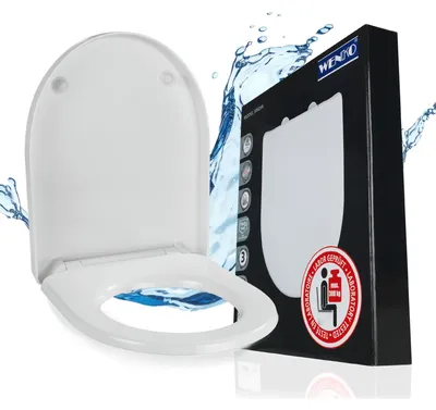 Produktbild von WENKO WC Sitz Absenkautomatik Klodeckel Toilettendeckel Toilettensitz SINDIA