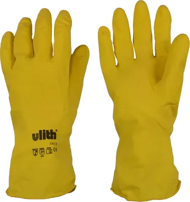 Produktbild von Industriehandschuhe Latex-Kautschuk Gr. XL/10 gelb