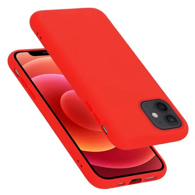 Produktbild von Cadorabo Schutzhülle für Apple iPhone 12 MINI Hülle in Rot Handyhülle Case Cover TPU Etui