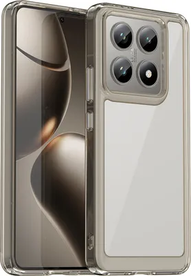 Obrázek produktu pro Pouzdro pro Xiaomi 14T / 14T Pro průhledné, nárazuvzdorné TPU silikonové ochranné pouzdro titanově šedé