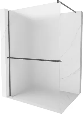 Produktbild von Mexen Kioto+ Walk-In Duschwand 100x200 cm, satiniert, Gunmetal
