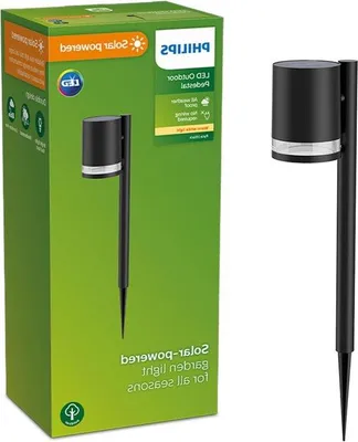 Immagine prodotto di Lampada solare - 1,5 W - 2700 K - Nero - Resistente alle intemperie IP44 - Plastica