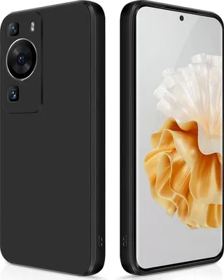 Immagine prodotto di Custodia in silicone per Huawei P60 Pro copertura protettiva nero opaco posteriore Custodia del telefono cellulare
