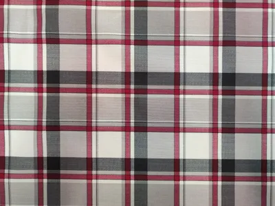 Obrázek produktu pro Plátno bavlněné, káro - šedá, černá, červená, metráž, látky / 50cm