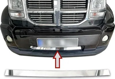 Zdjęcie produktu dla Abdeckung Stoßstange Edelstahl Chrom vorme passend für Dodge Nitro BJ 2006-2011