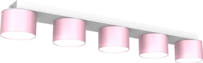 Produktbild von Dixie Rosa/Weiß 5Xgx53 Deckenleuchte Deckenlampe Kinderzimmer Kinderleuchte Kinderlampen