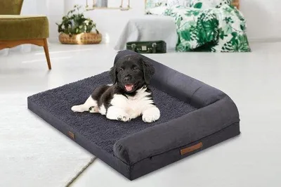 Immagine prodotto di Cuccia per cani di piccola taglia in materiale morbido - Cuscino per cani di piccola taglia - lavabile - 76 x 51 x 18 cm