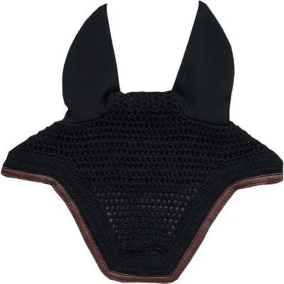 Produktbild von Kentucky Horsewear Fliegenmütze Wellington Leather Schwarz Full