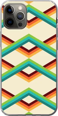 Produktbild von MuchoWow® Handyhülle Schutzhülle Hülle für Telefoonhoesje iPhone 13 Pro Retro - Streifen - Design - Siebziger Jahre Silikon Softcase Handy Hülle - Handy-Tasche