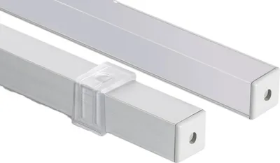 Produktbild von Aluminiumprofil Ecke Dreieckig 2m für LED Streifen bis 10mm Aluminium 2 m Weiß transluzent