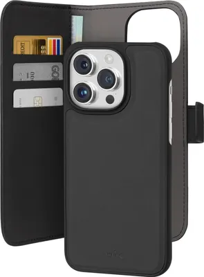 Zdjęcie produktu dla PURO PUIPC15P67BOOKC3BLK, Z klapką, Apple, iPhone 15 Pro Max, 17 cm (6.7"), Czarny