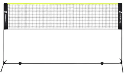 Productafbeelding van Springos Badminton Net - Professioneel - Frame - Hoes - Verstelbaar - Inclusief draagtas - 400 cm