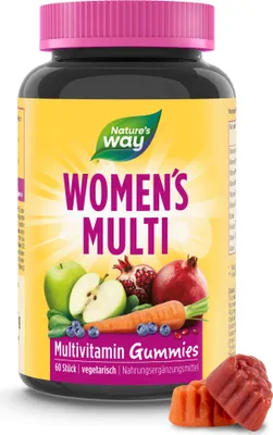 Produktbild von Women’s Multivitamin Gummies – A-Z-Vitamine für Frauen, Beeren-Geschmack