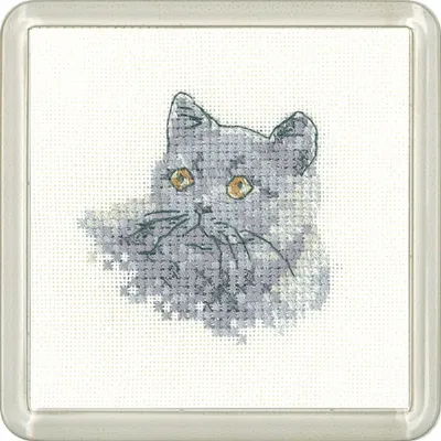 Image de Heritage Point de Croix Set Aida "British Blue (A)", modèle à compter, CFBB1394-A, er size 7,5x7,5cm