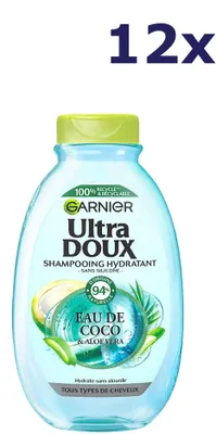 Produktbild von 12x Garnier shampoo kokoswater Aloe Vera 300ML