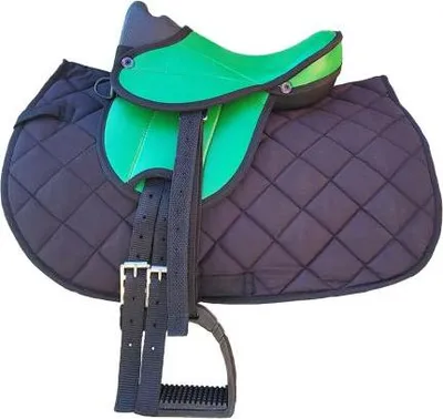 Produktbild von Sattelset My happy Pony Farbe - Grün/Schwarz