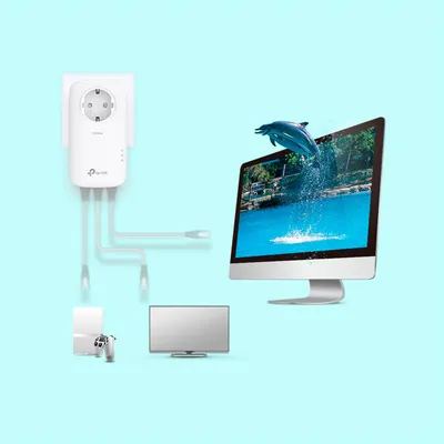 Immagine prodotto di TP-Link TL-PA8033P KIT(EU) TP-Link Powerline TL-PA8033P Kit AV1300 3-Port