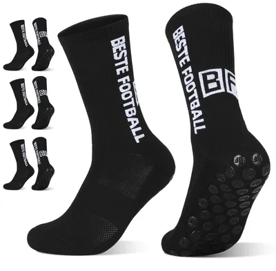 Imagen del producto de 3 pares de calcetines antideslizantes para fútbol, talla 39-42, color , ideales para yoga y deportes