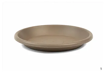 Immagine prodotto di Sottovaso per piante Mira Taupe Ø 19 cm - Resistente al gelo e ai raggi UV