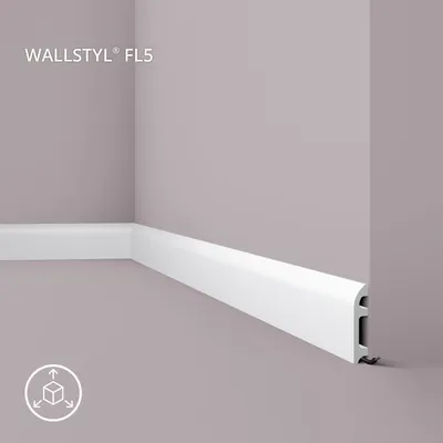 Produktbild von NMC FL5 WALLSTYL Sockelleiste Zierleiste Eckleiste 2 m
