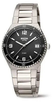 Produktbild von Boccia Damen Armbanduhr 3367-03 Titan Ceramic schwarz