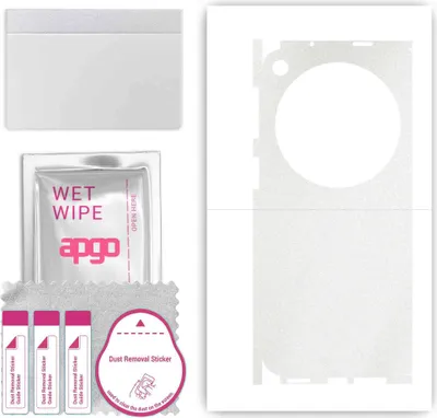 Produktbild von apgo Rückseite + Seiten Schutzfolie, Skin, kompatibel mit Oppo Find N3, Hinten Displayschutzfolie aus Vinylfolie, kratzfest, einfache Montage - Matt Transparent