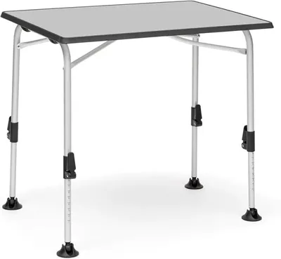 Imagen del producto de Silecomplaza - Mesa plegable para camping, modelo Ivalo 2, 80 x 60 cm. Mesa plegable de aluminio con altura ajustable, ideal para camping, jardín, balcón, terraza. Mesa plegable para comer