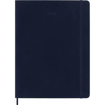 Produktbild von Moleskine 12 Monate Wochen Notizkalender 2024XL Kt Saphir